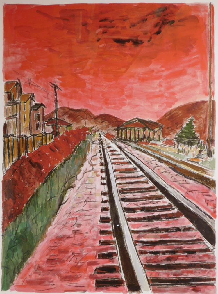 Bob Dylan: Train Tracks. From the Drawn Blank Series